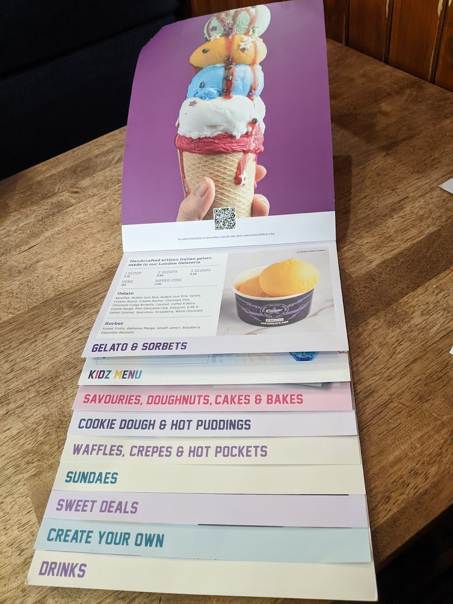 Creams Cafe Beckton Photo Menu 2