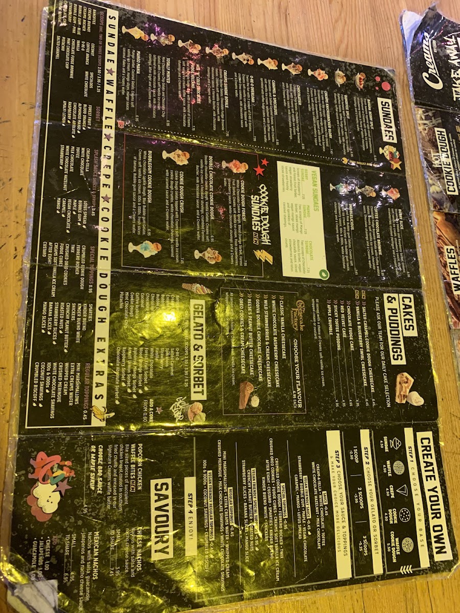 Creams Cafe Beckton Photo Menu 4