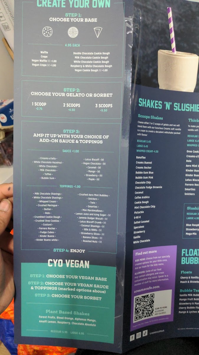 Creams Cafe Beckton Photo Menu 5