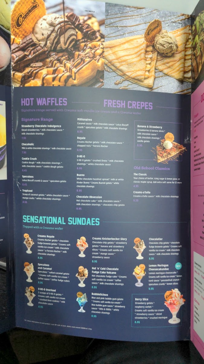 Creams Cafe Beckton Photo Menu 8