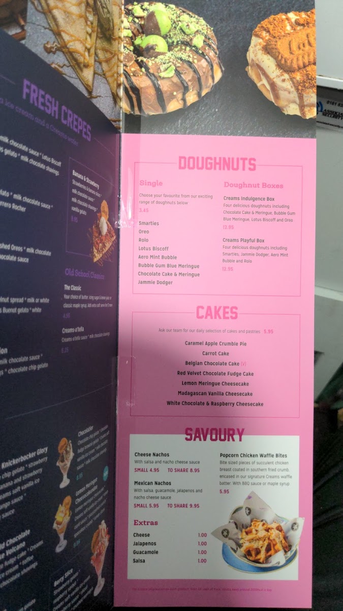 Creams Cafe Beckton Photo Menu 9