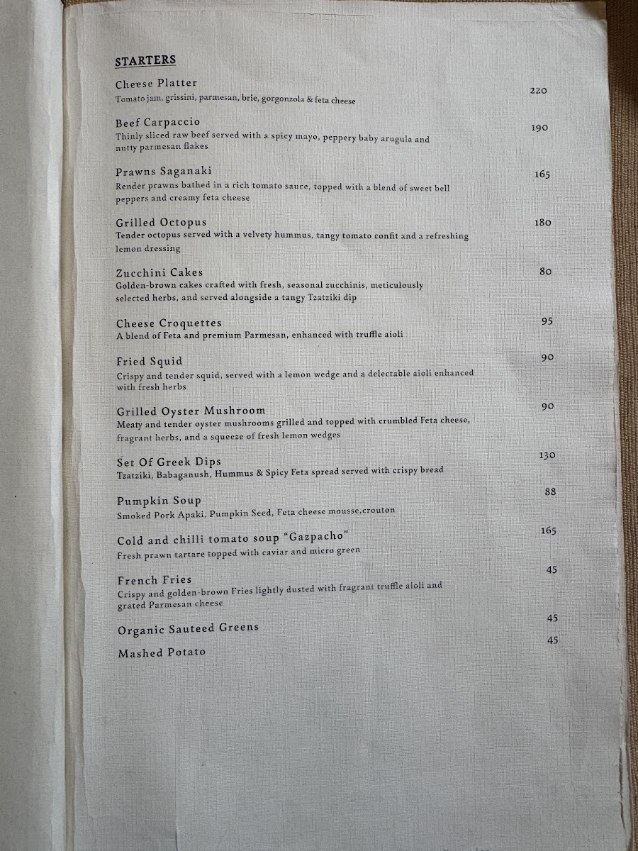 CHORA Mediterranean Restaurant & Bar Photo Menu 1
