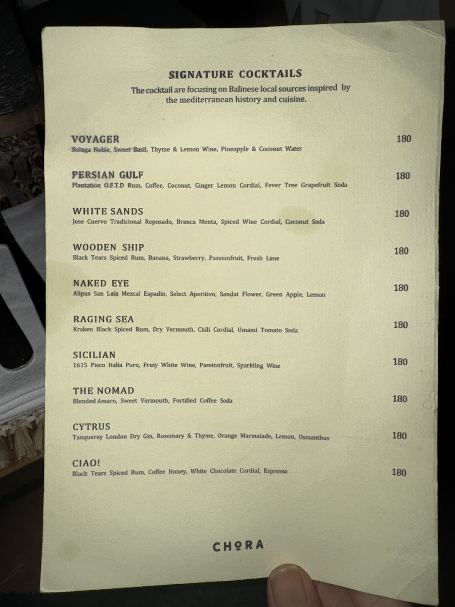 CHORA Mediterranean Restaurant & Bar Photo Menu 3