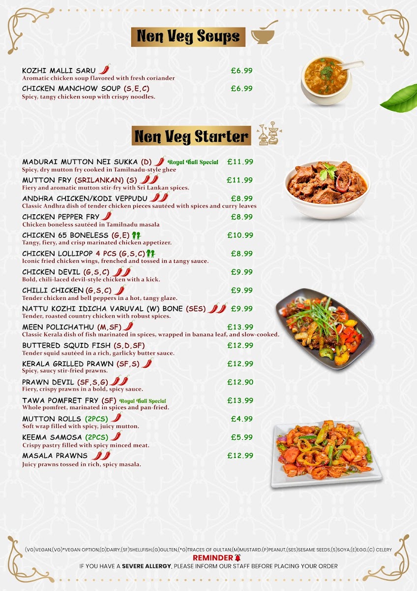Royal Thali Restaurant Photo Menu 6