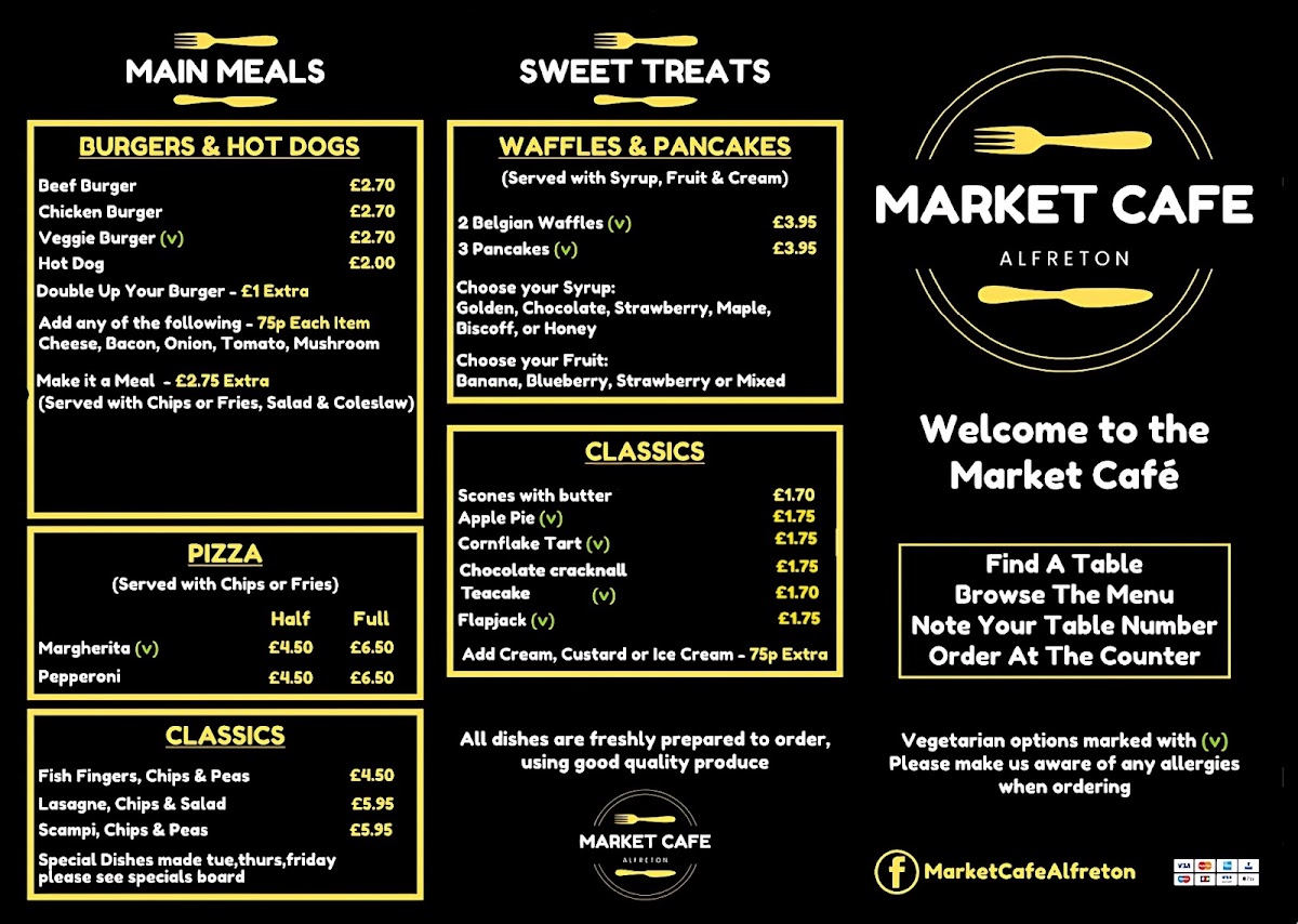 Alfreton Market Cafe Photo Menu 2