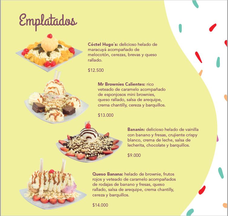 Helados Hugo's Photo Menu 5