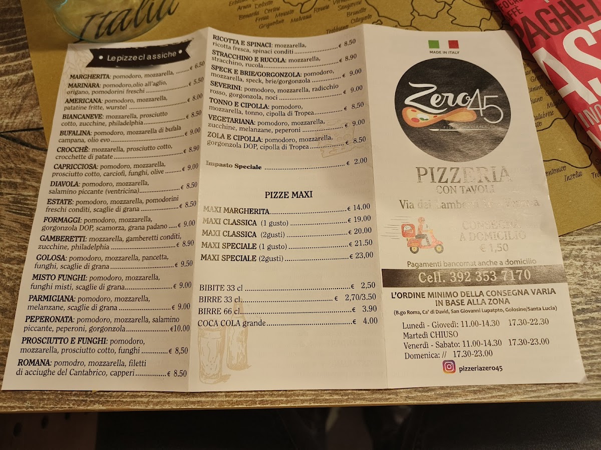 Zero45 Pizza Italiana Photo Menu 6
