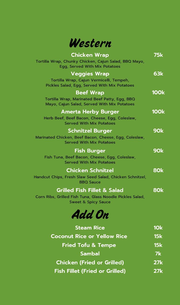 Amerta Eatery Seminyak Photo Menu 1