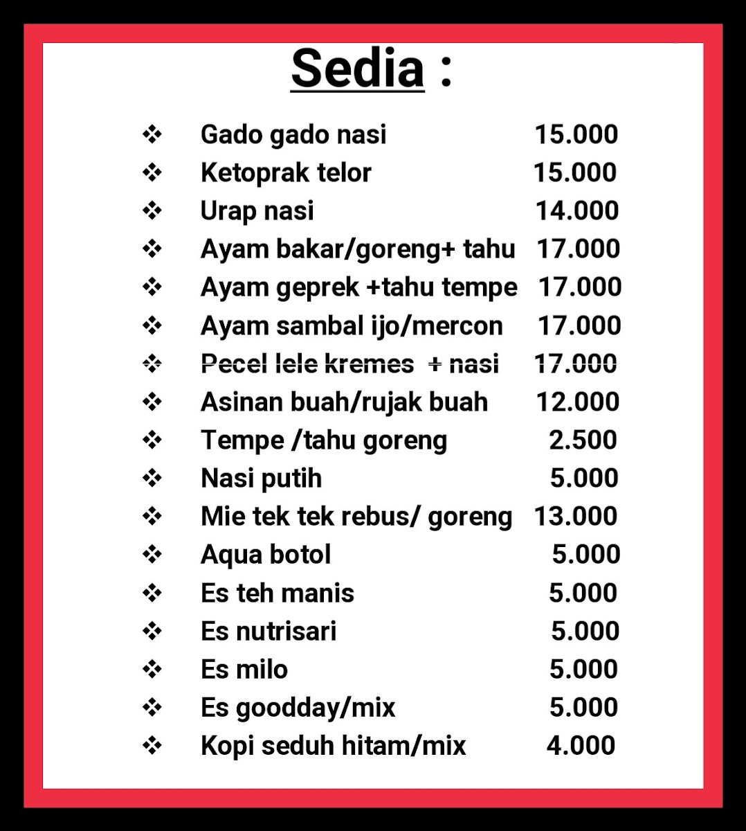 Gado gado maknyos akasia Photo Menu 1