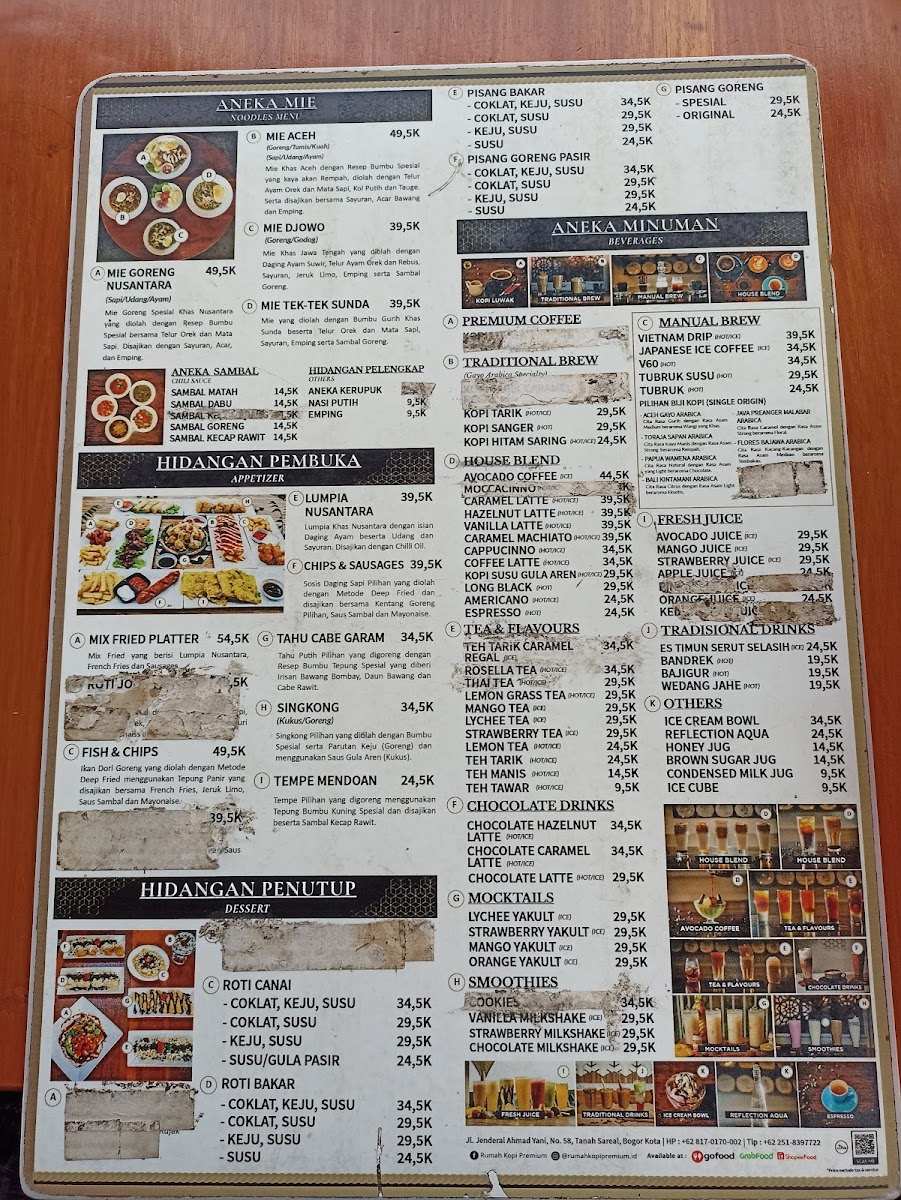 Rumah Kopi Premium Photo Menu 10