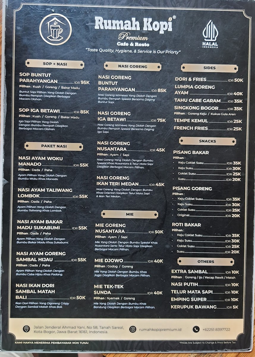 Rumah Kopi Premium Photo Menu 6
