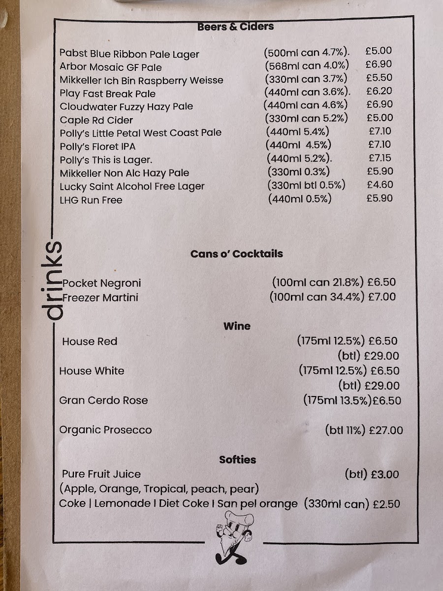 Dusty's Pizza Photo Menu 1