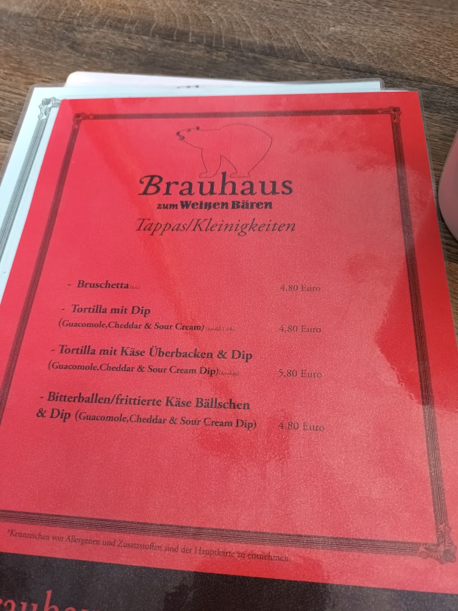 Brauhaus zum Weißen Bär Photo Menu 9