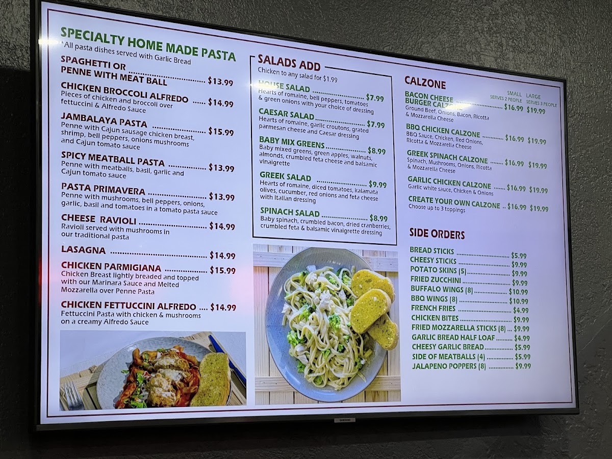 New York Pizza Photo Menu 2
