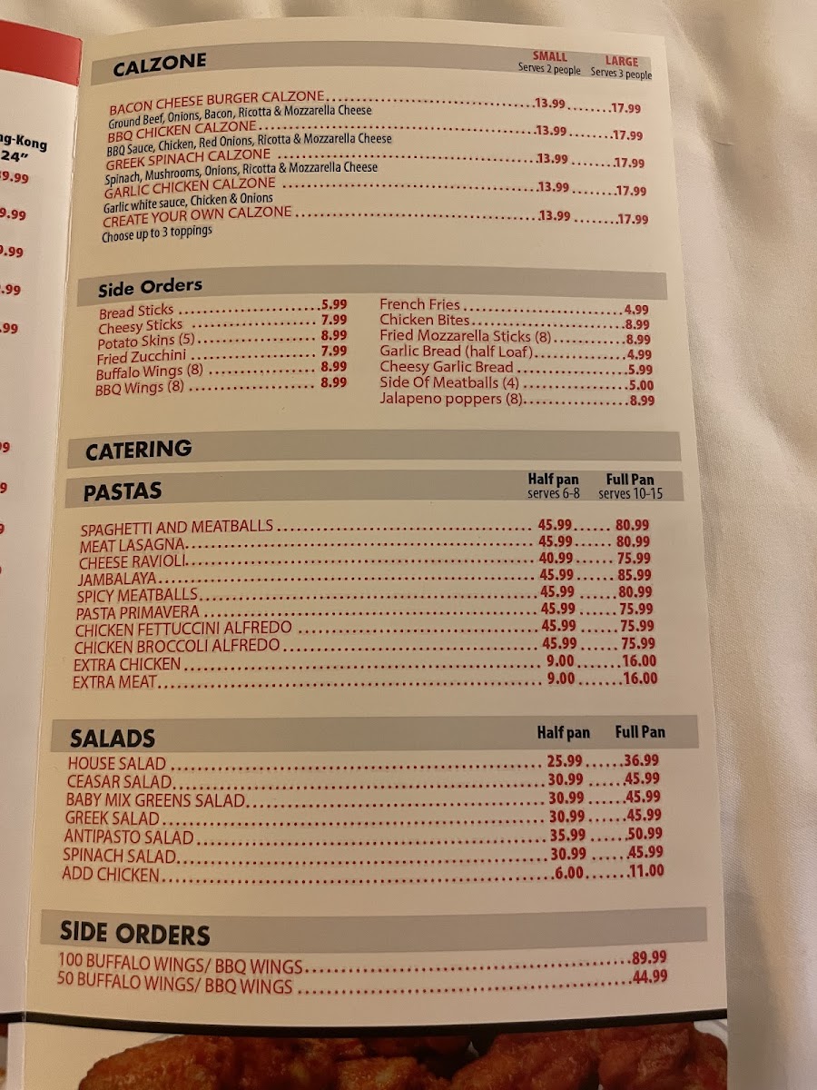 New York Pizza Photo Menu 7