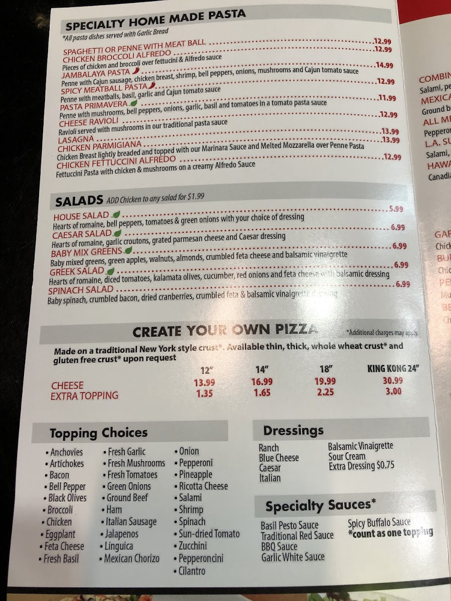 New York Pizza Photo Menu 8