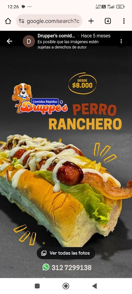 Drupper's comidas rápidas ???????? Photo Menu 6