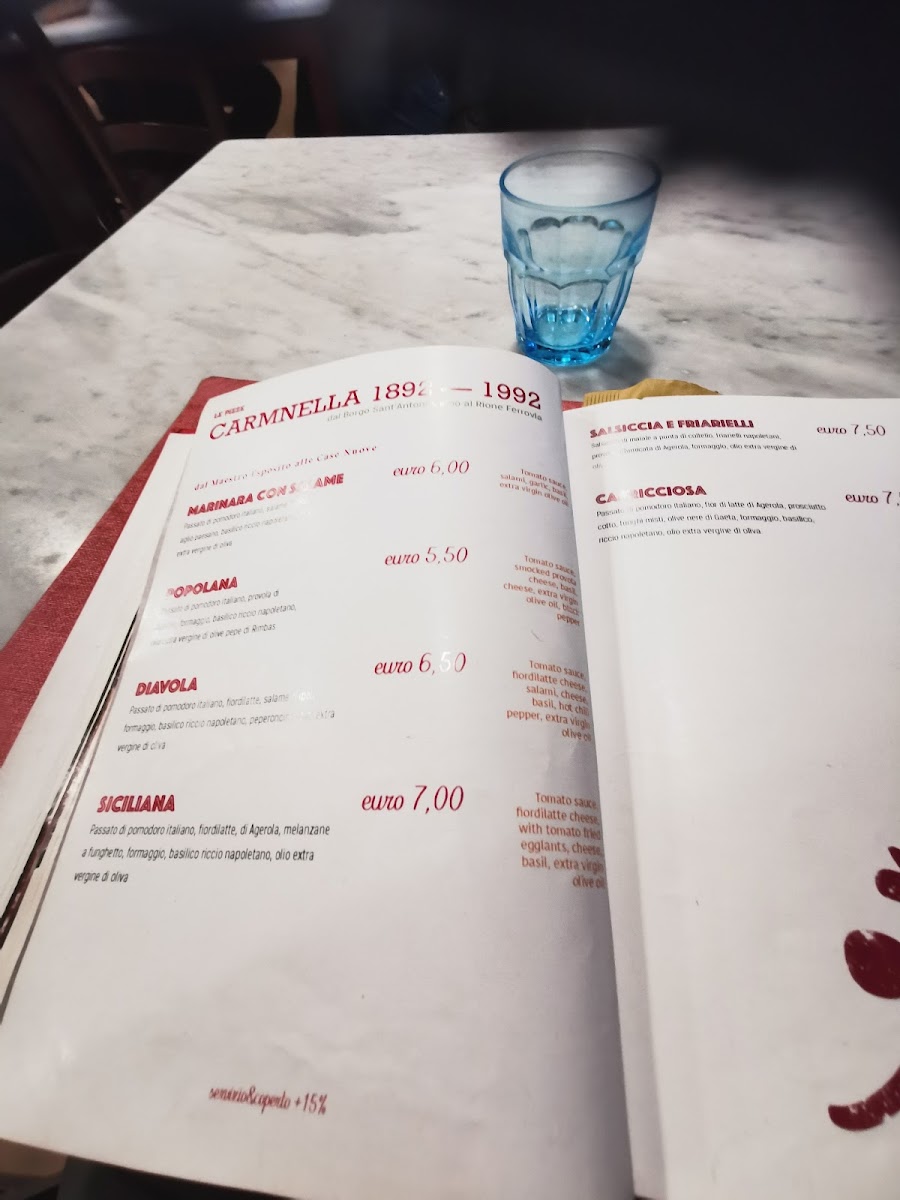 Pizzeria Carmnella dal 1892 Photo Menu 10