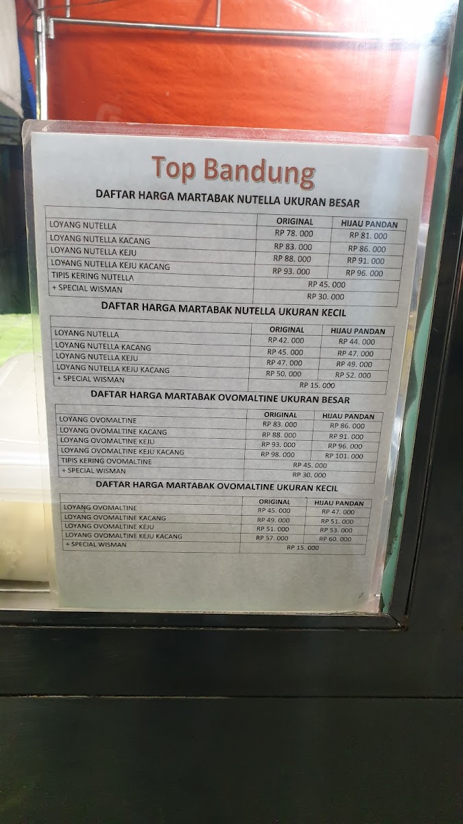 Martabak Top Bandung Photo Menu 4