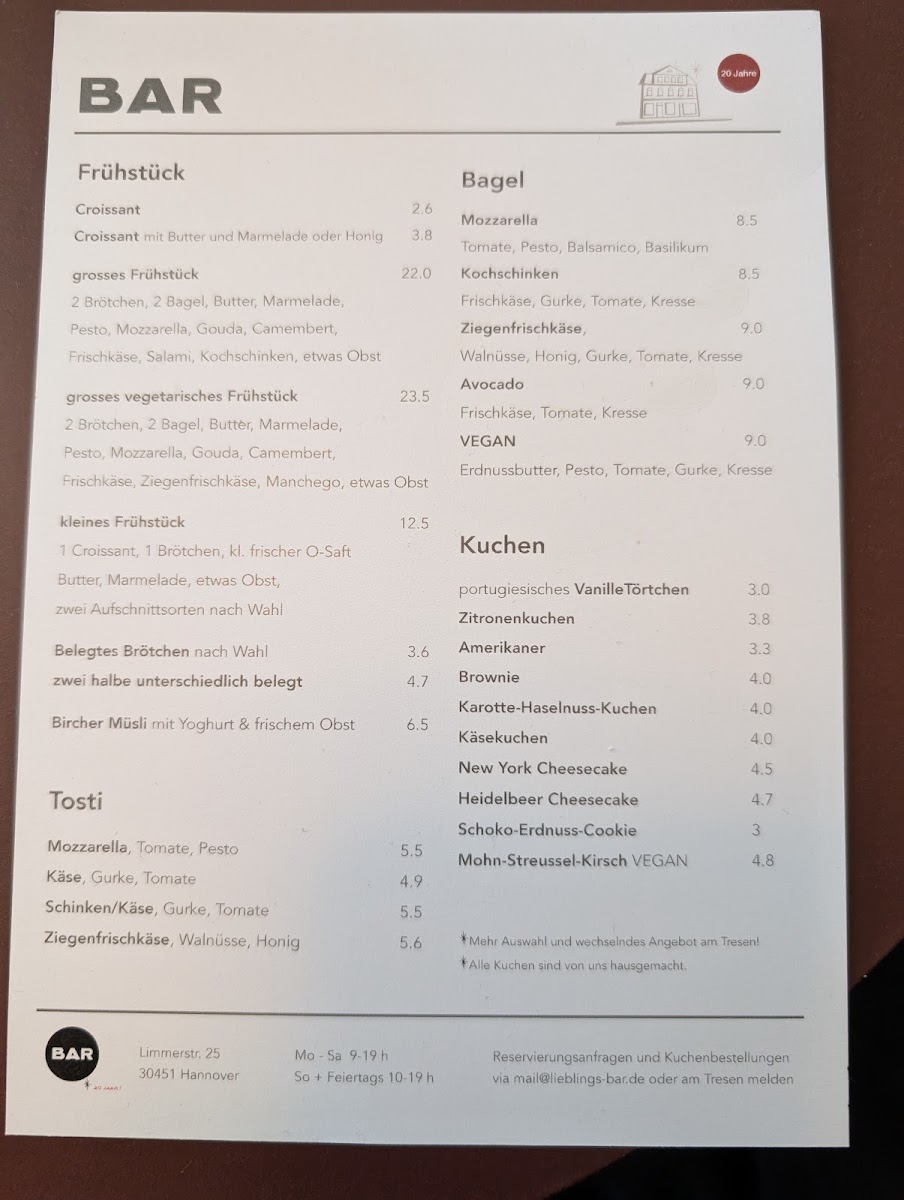 Café BAR Photo Menu 3