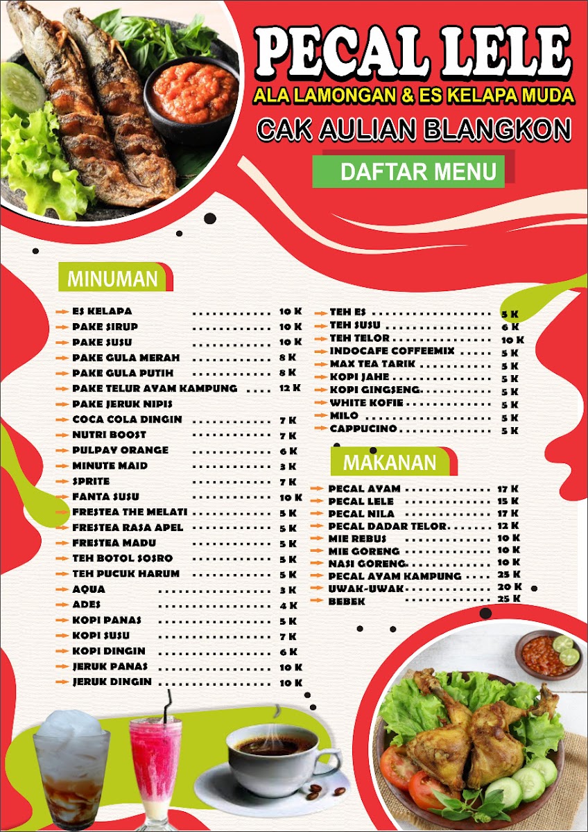 Pecel Lele-Ayam Cak Aulian Blangkon Photo Menu 1