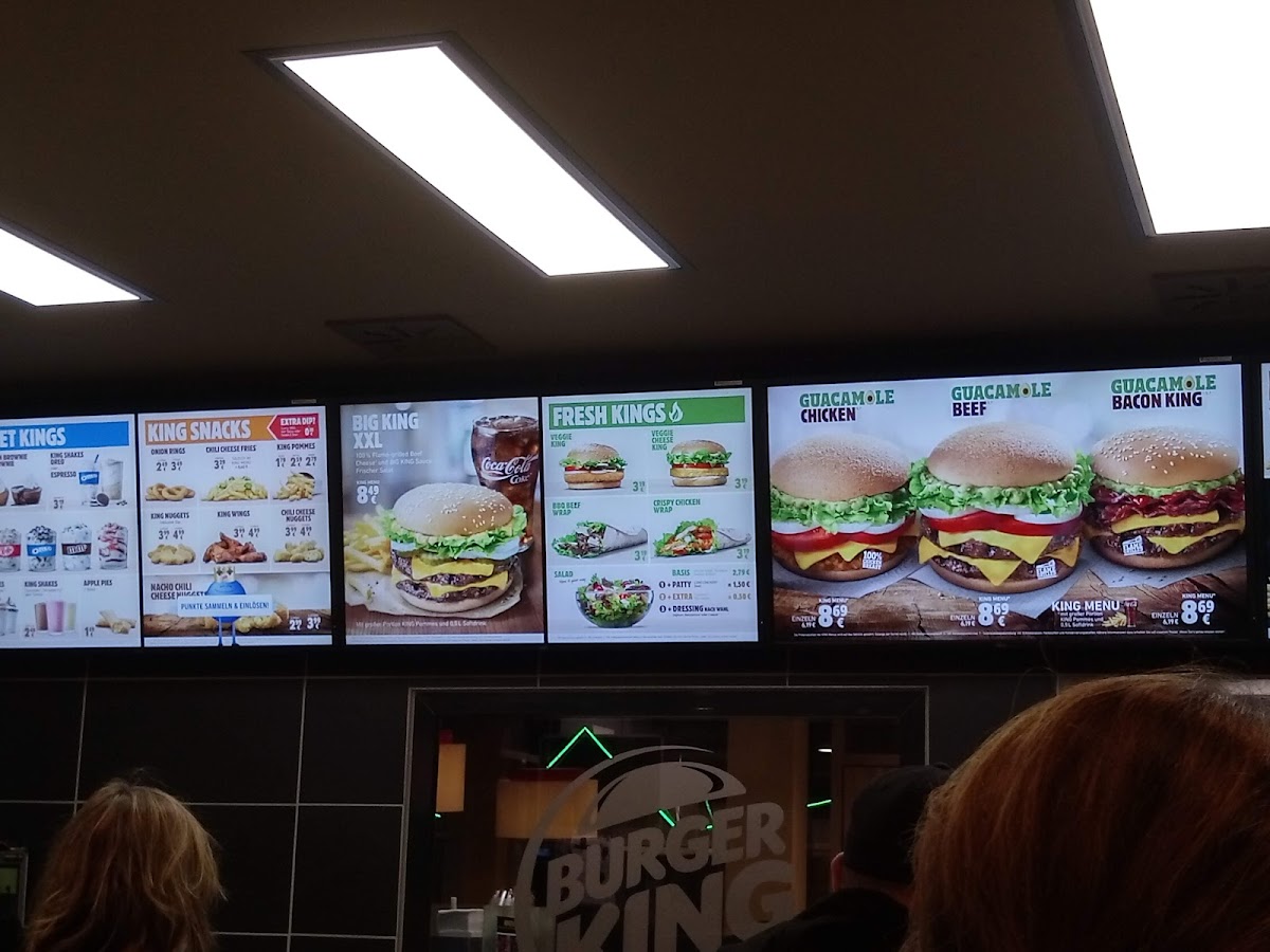 Burger King Oberhausen Photo Menu 1