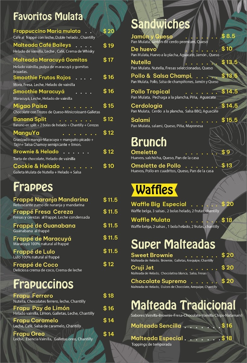 Maria Mulata Café & Pastelería Photo Menu 1