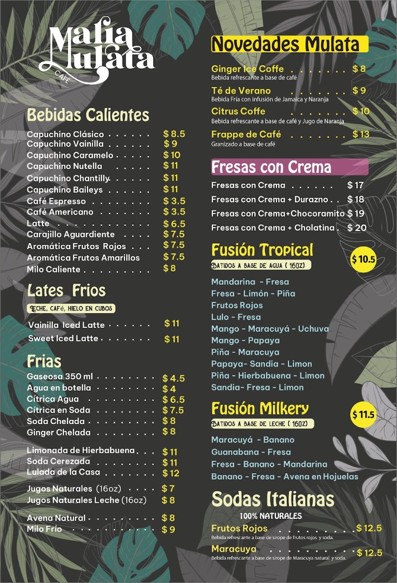Maria Mulata Café & Pastelería Photo Menu 3