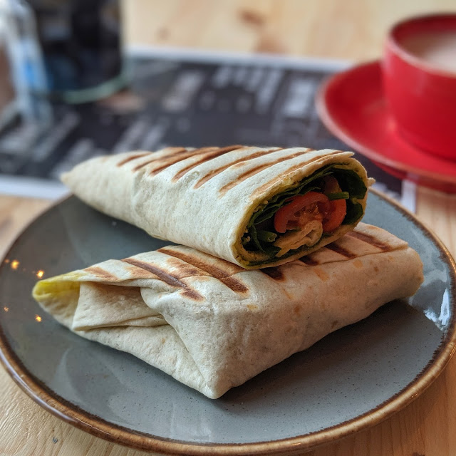 Spinach and Tomato Wrap