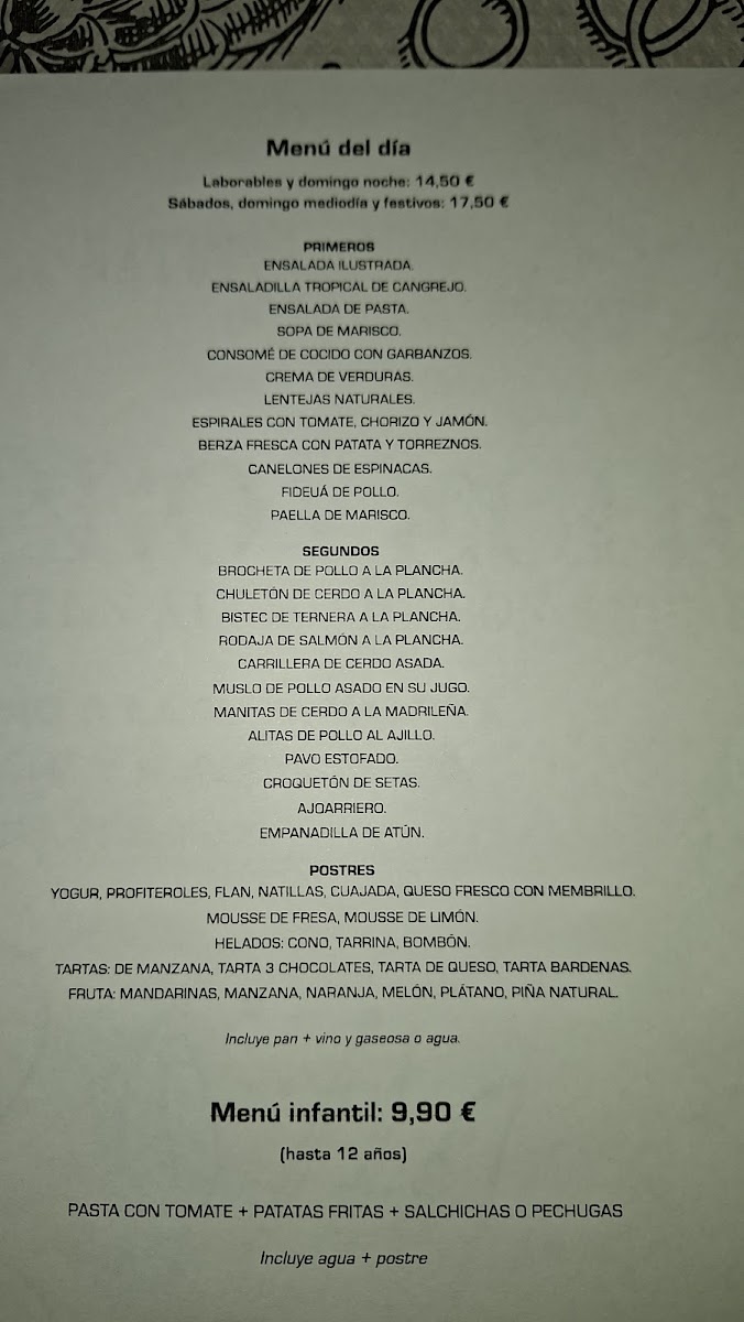 Restaurante Estación De Servicio Bardenas Photo Menu 1