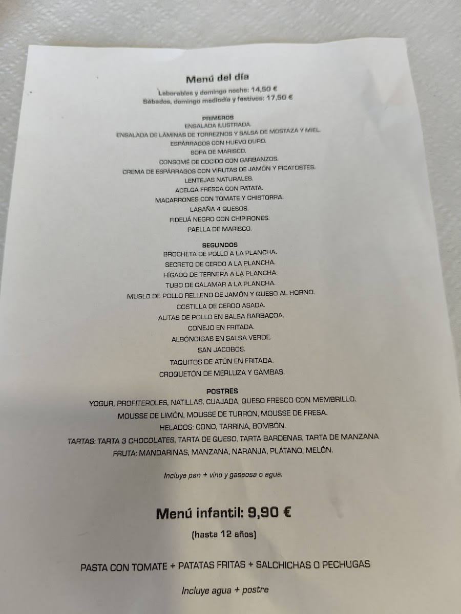 Restaurante Estación De Servicio Bardenas Photo Menu 3