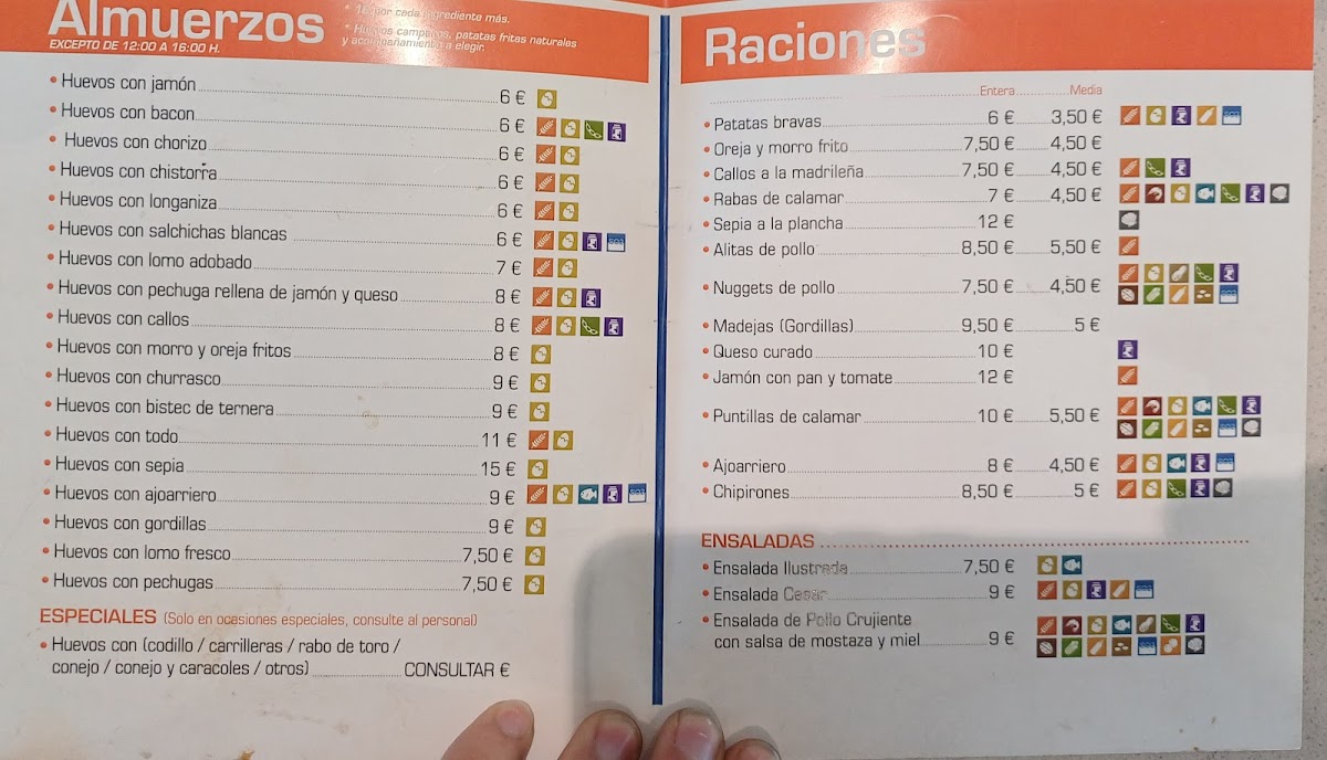 Restaurante Estación De Servicio Bardenas Photo Menu 9