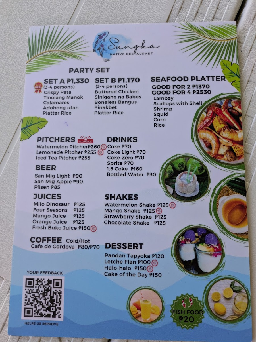 Sungka Native Restuarant Photo Menu 2