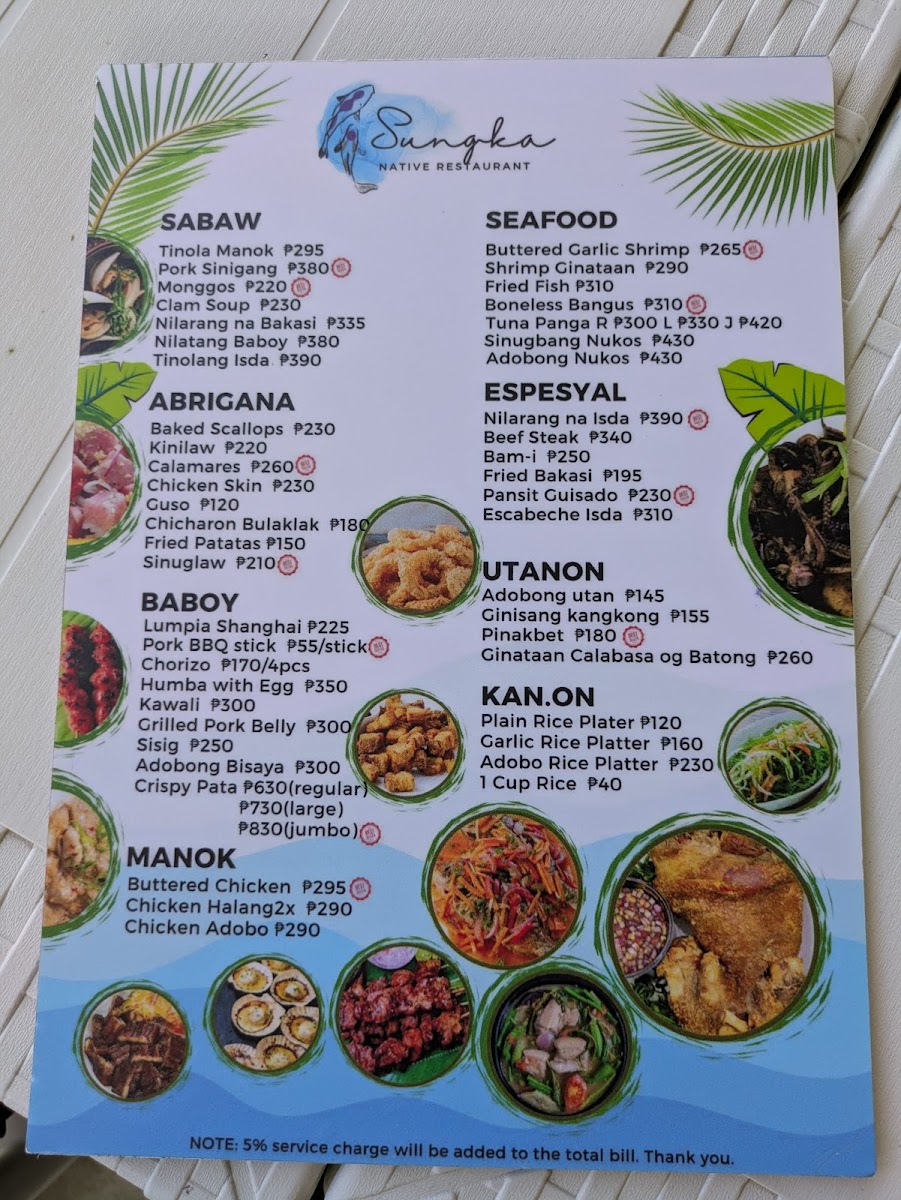 Sungka Native Restuarant Photo Menu 3