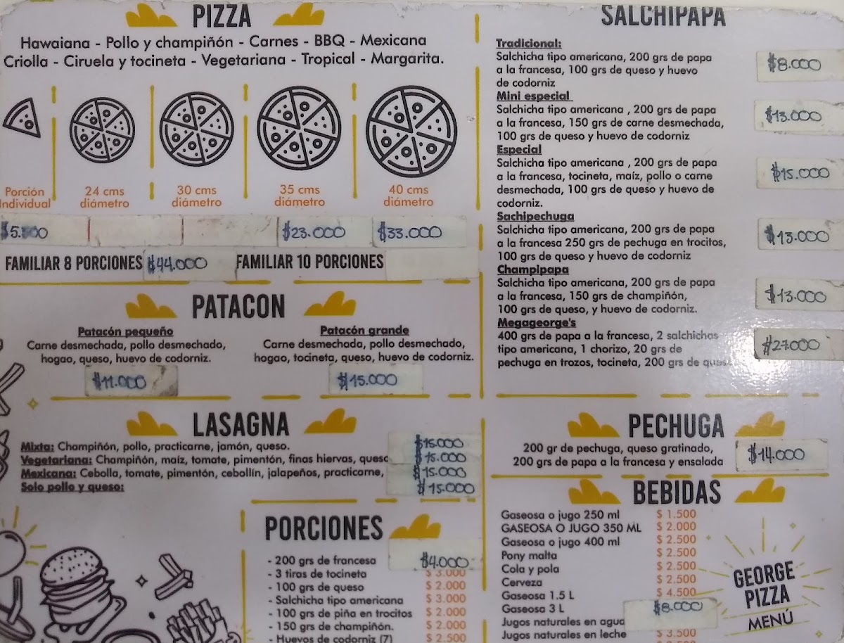 georges pizza Photo Menu 1