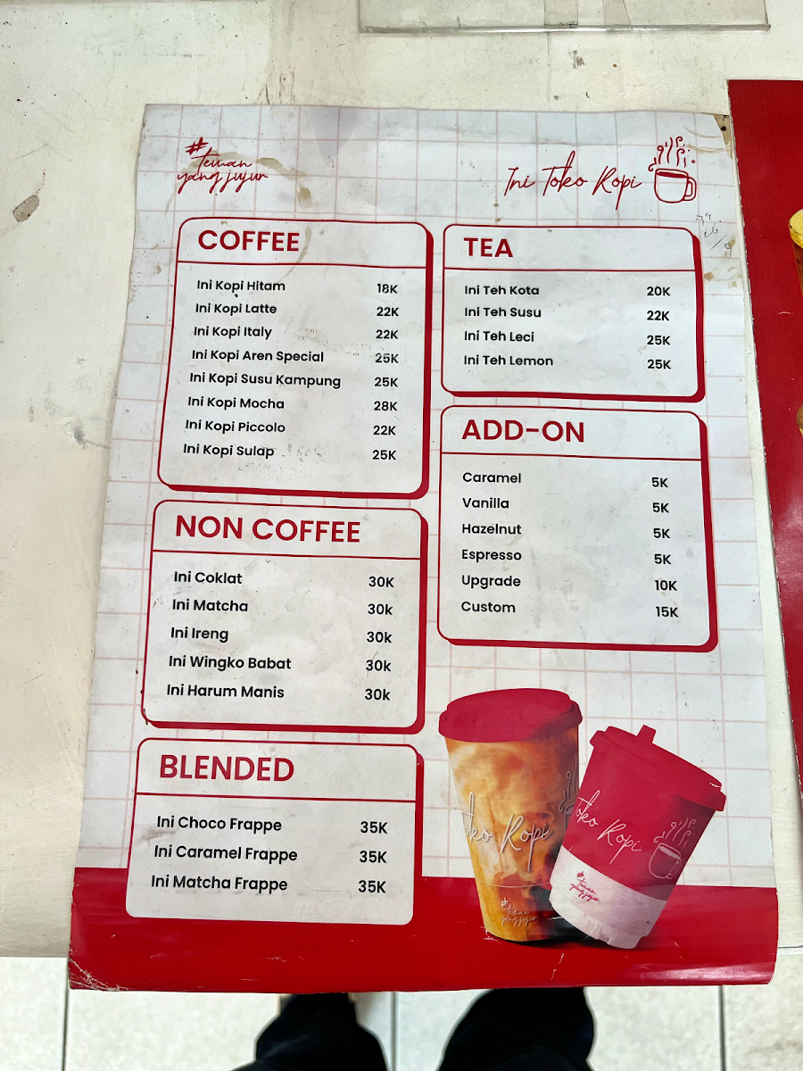 Ini Toko Kopi Photo Menu 1