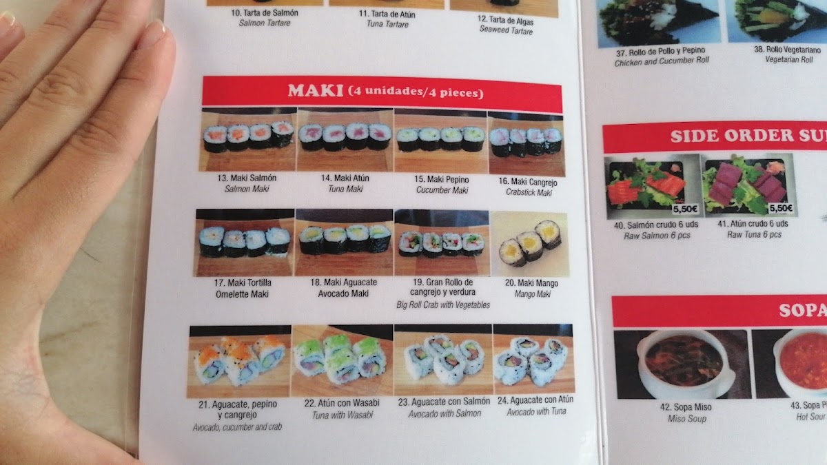 Restaurante Japonés Koy Aji Photo Menu 6