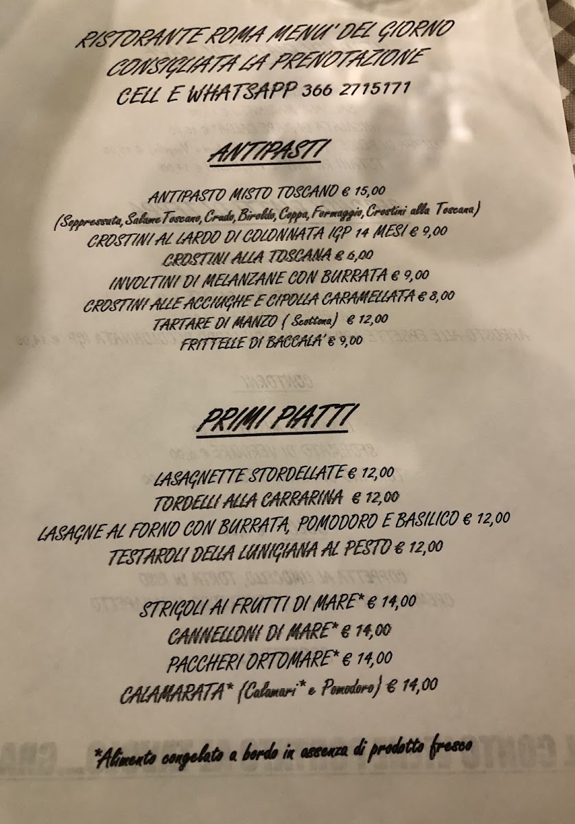 Ristorante Roma Photo Menu 1