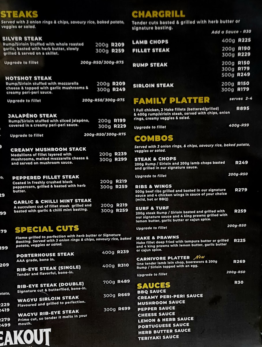 Steakout Teppanyaki and Grill Photo Menu 3