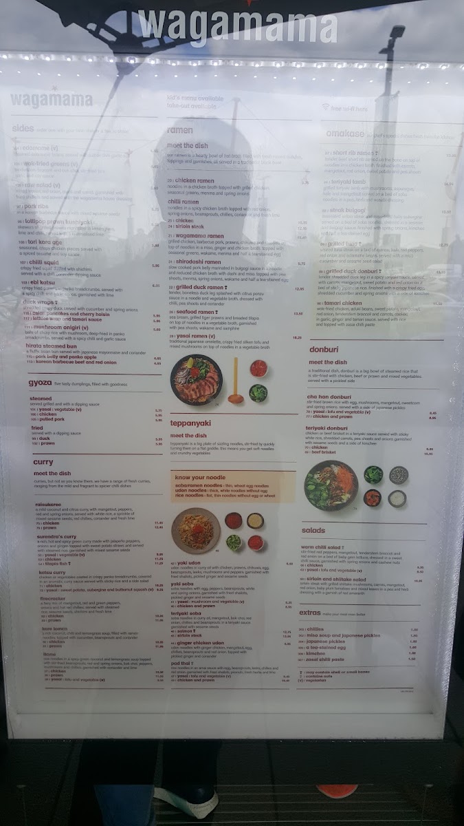 wagamama ashford designer outlet Photo Menu 10