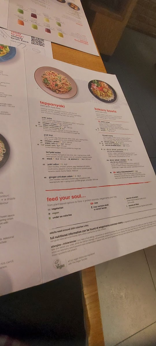 wagamama ashford designer outlet Photo Menu 4