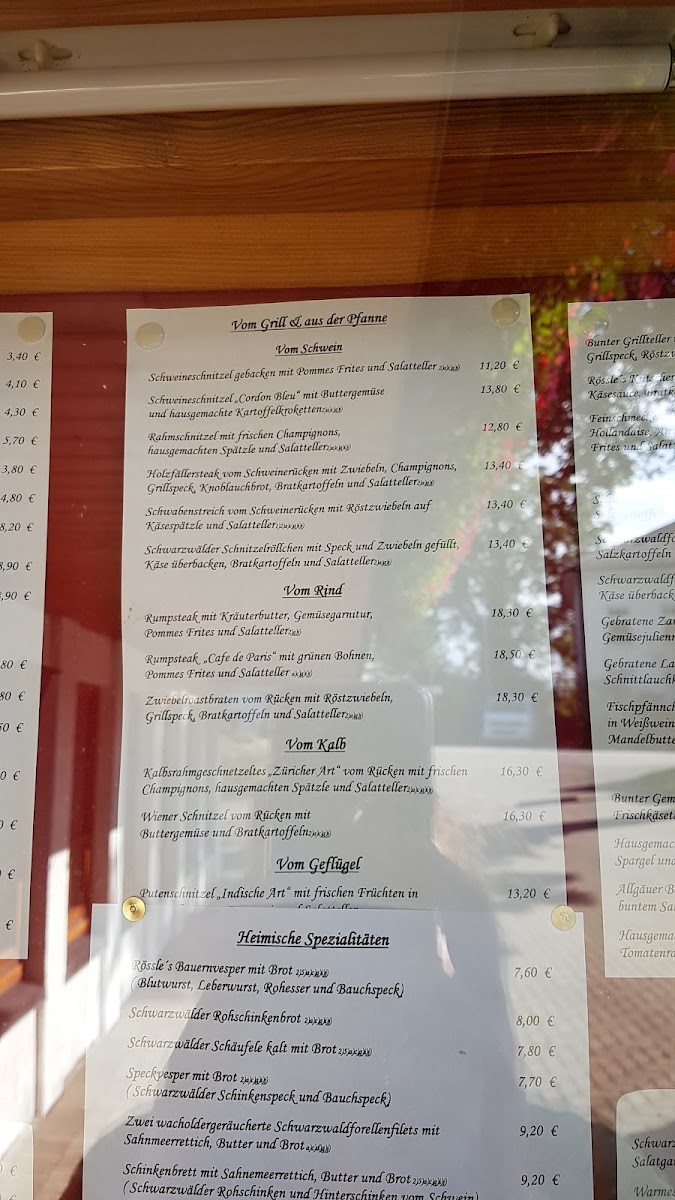 Gasthaus Pension Rößle Photo Menu 9
