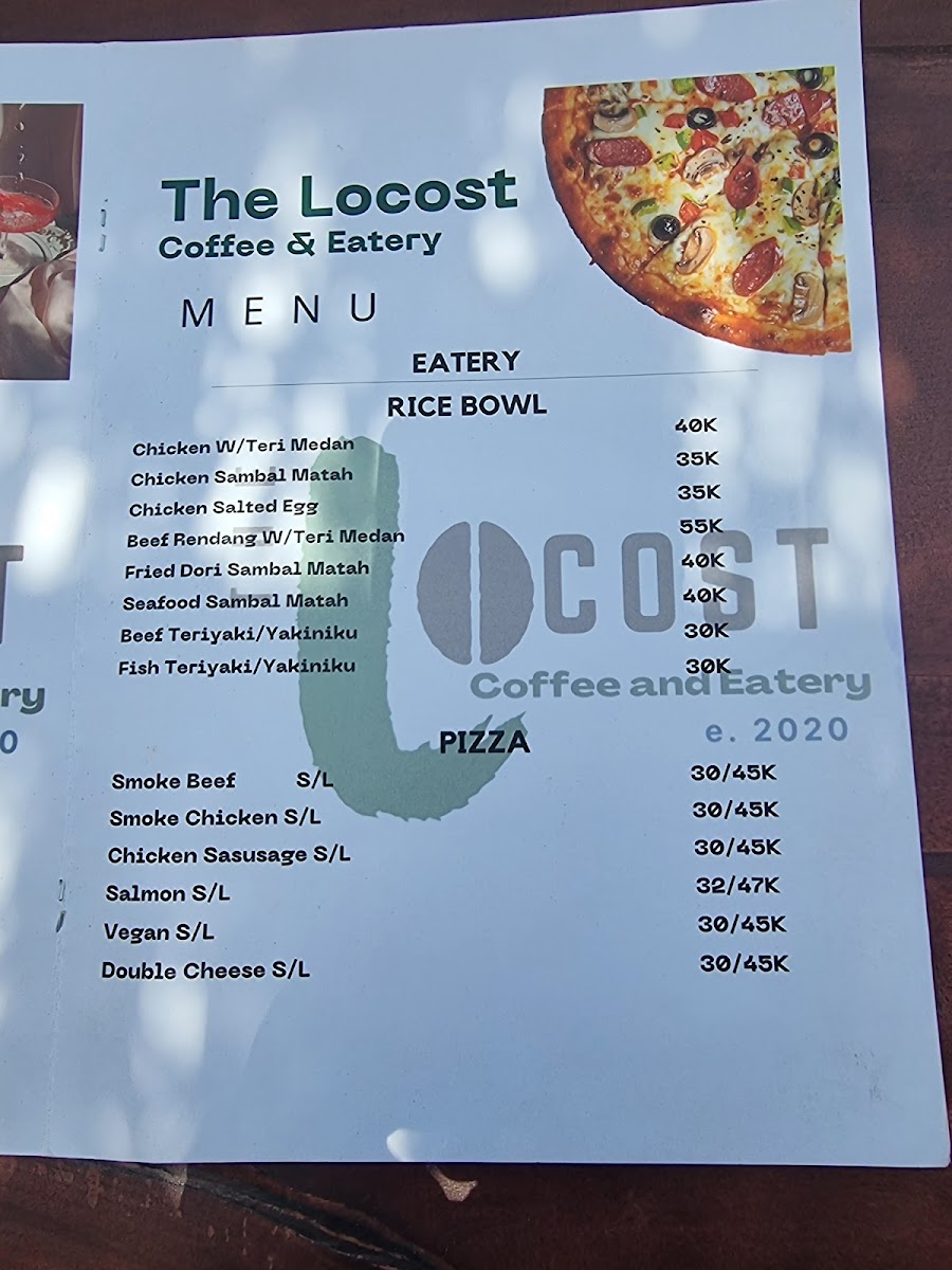 The Locost Coffee and Eatery Photo Menu 5