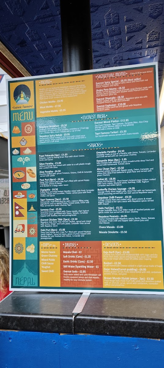 Everest flavours Plymouth Photo Menu 6