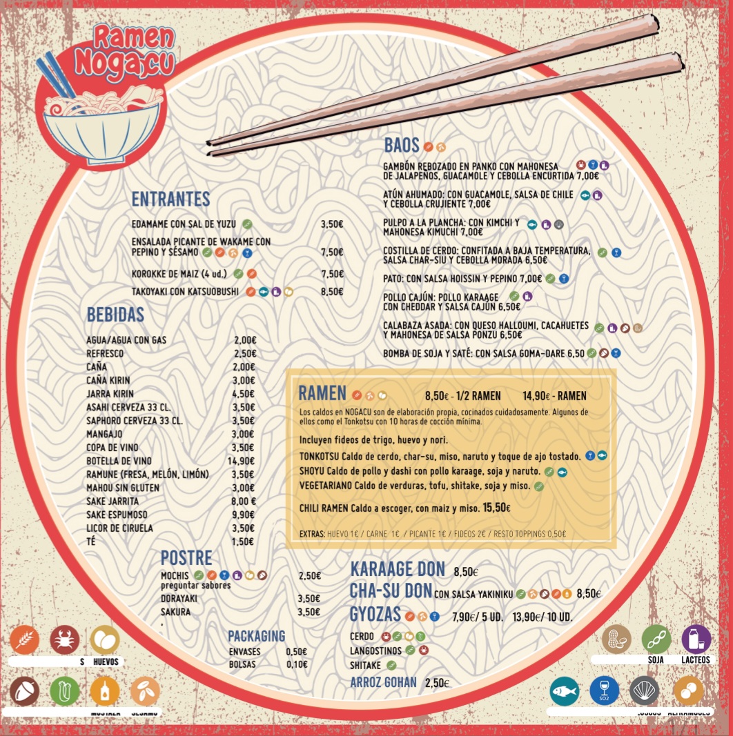 Restaurante Japonés Ramen Nogacu Photo Menu 1