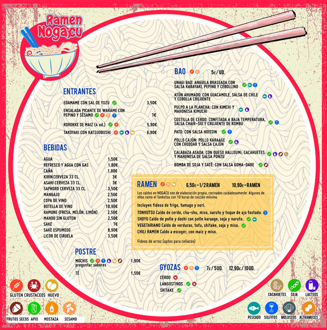 Restaurante Japonés Ramen Nogacu Photo Menu 9