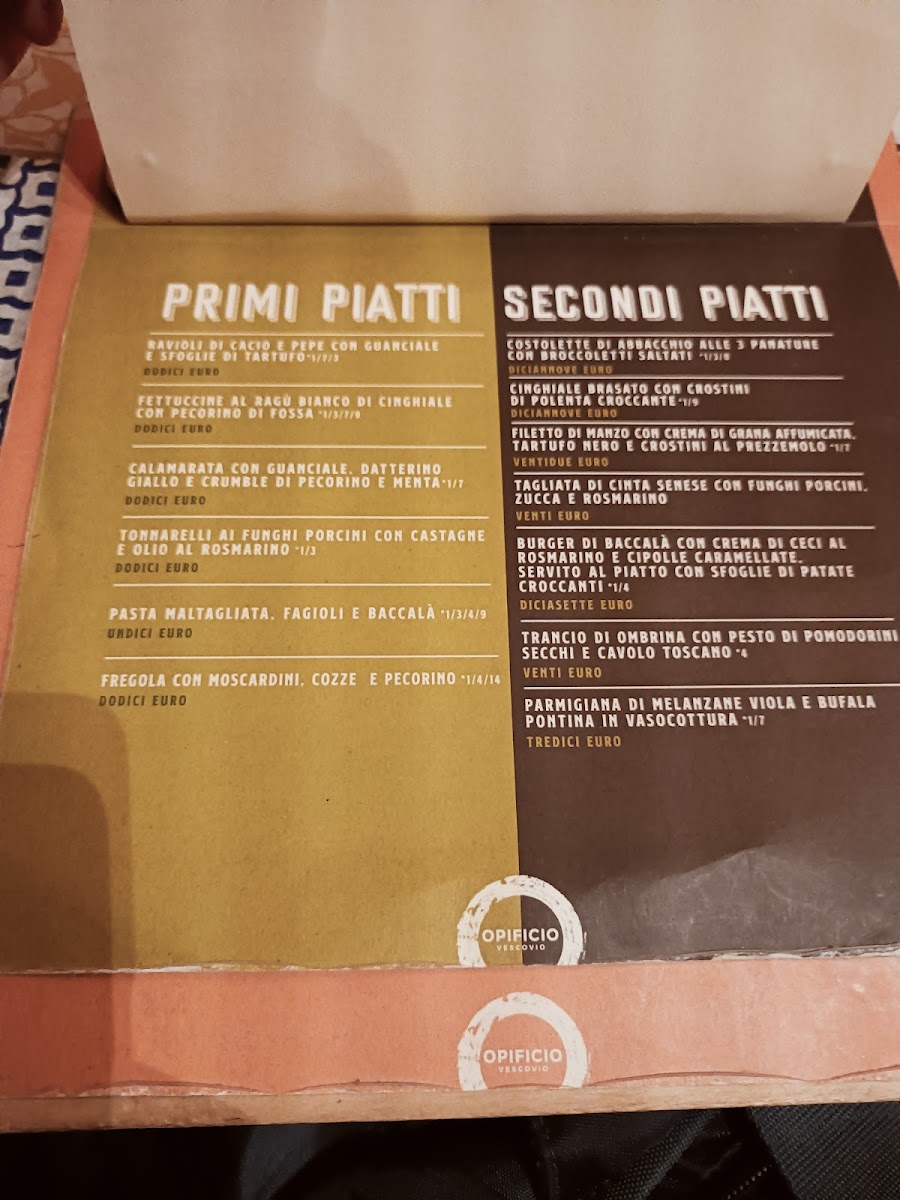 OPIFICIO VESCOVIO Photo Menu 1