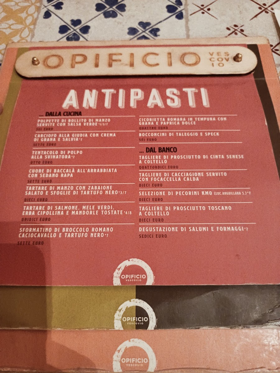 OPIFICIO VESCOVIO Photo Menu 5