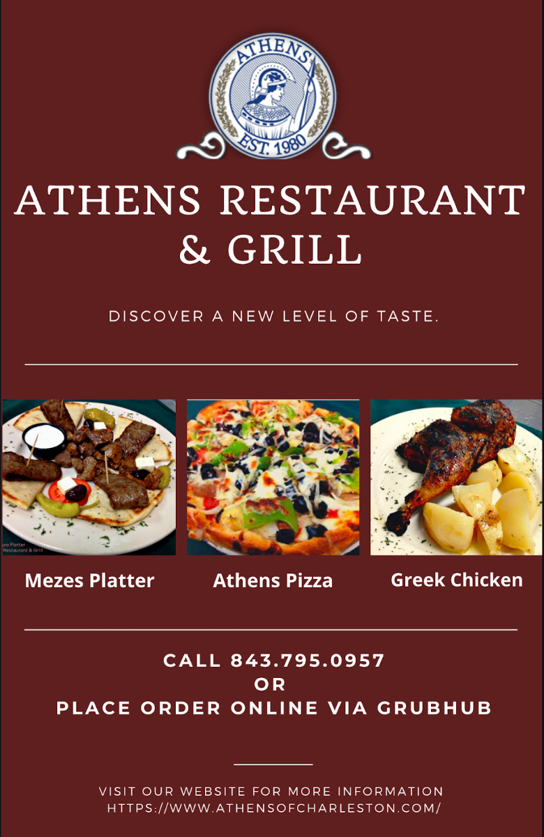 Athens Restaurant Photo Menu 1