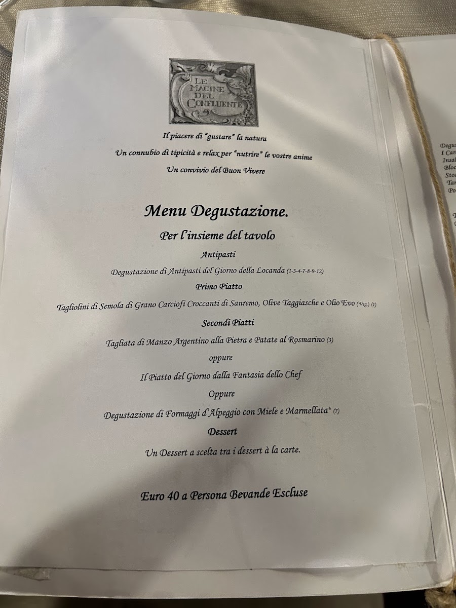 Ristorante Le Macine del Confluente Photo Menu 2